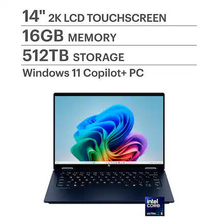 14" 2K LCD TOUCHSCREEN
16GB MEMORY
512TB STORAGE
Windows 11 Copilot+ PC
Intel Core Ultra 5