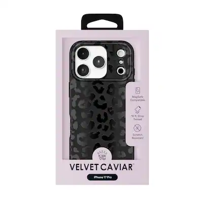 Velvet Caviar - MagSafe Case for Apple iPhone 17 Pro - Black Leopard Velvet Caviar - MagSafe Case for Apple iPhone 17 Pro - Black Leopard