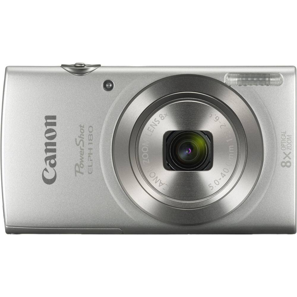 Canon PowerShot ELPH 180  
8x LENS ZOOM  
EANO 5  
1:3.2-6.9 1: mm 5.0-40.0  
OPTICAL ZOOM 8x