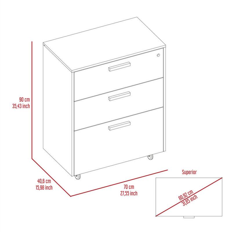 90 cm  
35.43 inch  

40.6 cm  
15.98 inch  

70 cm  
27.55 inch  

Superior  
80.92 cm  
31.85 inch