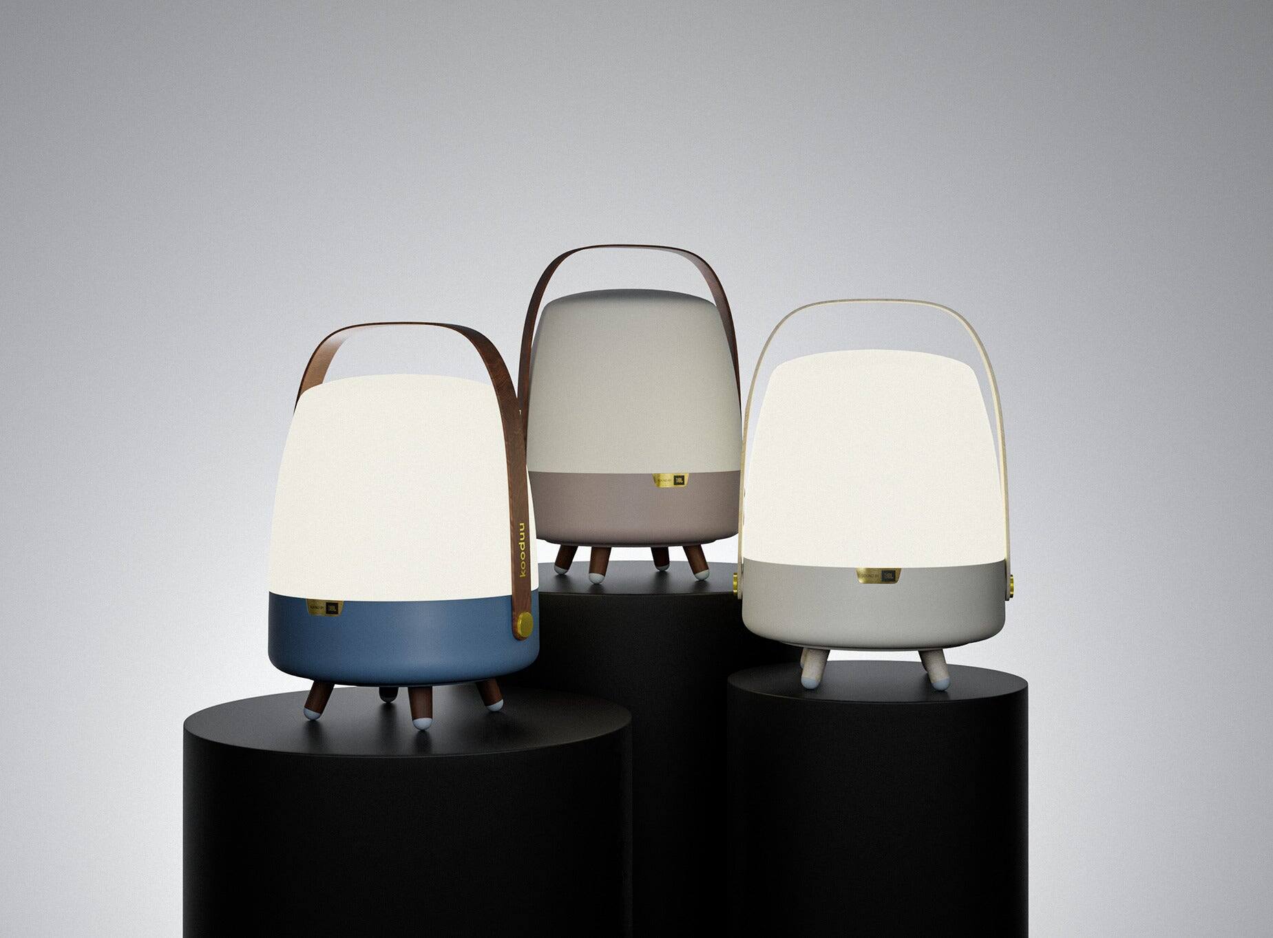 Alt View 4. Kooduu - Lite Up Play- Ocean Lamp, Cordless rechargeable indoor/outdoor speaker Lamp, Sound by JBL.