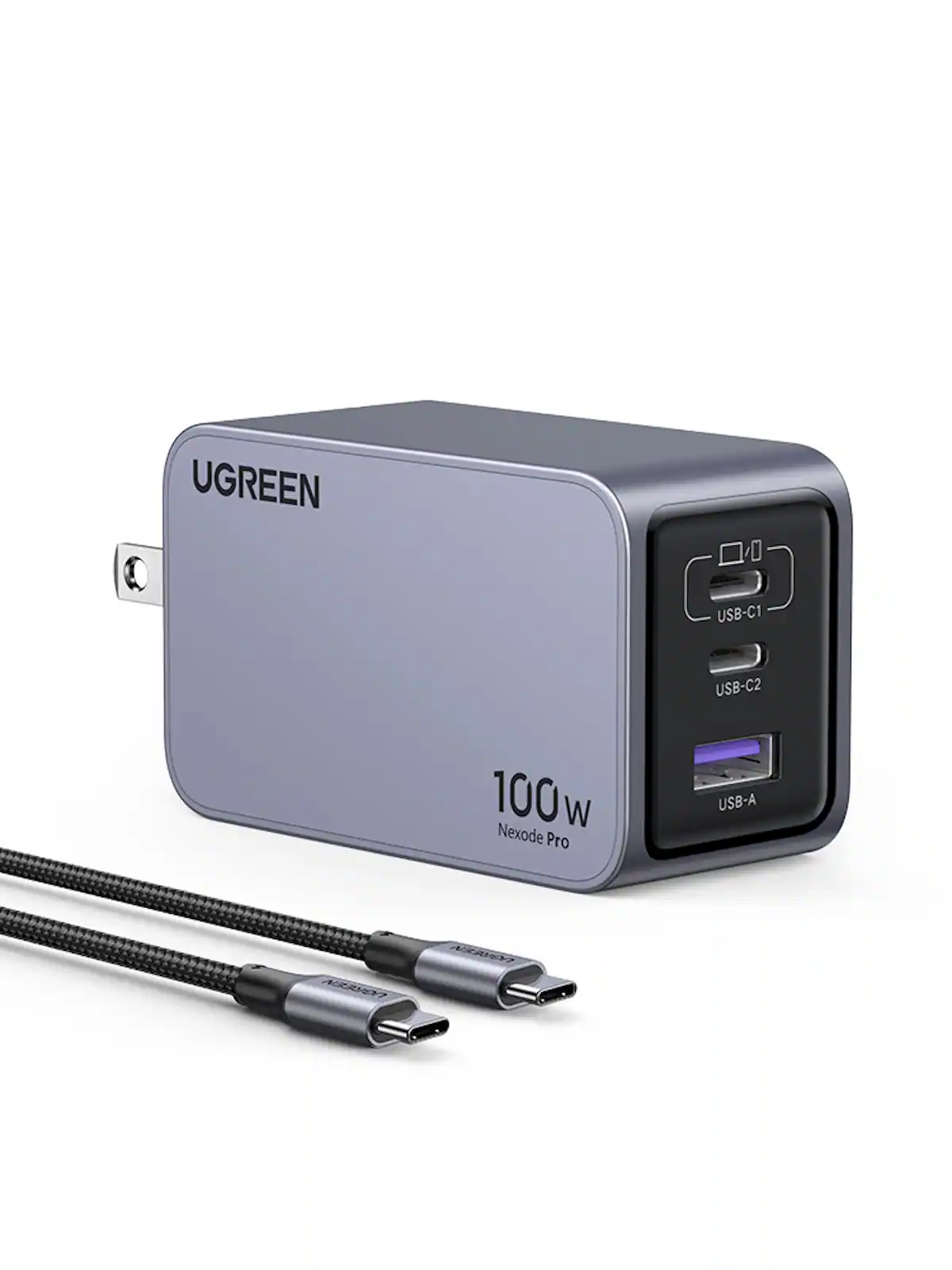 UGREEN USB-C1 USB-C2 100W Nexode Pro USB-A