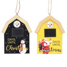 The Memory Company - Pittsburgh Steelers 2-Pack Countdown Ornament Set - Multicolor