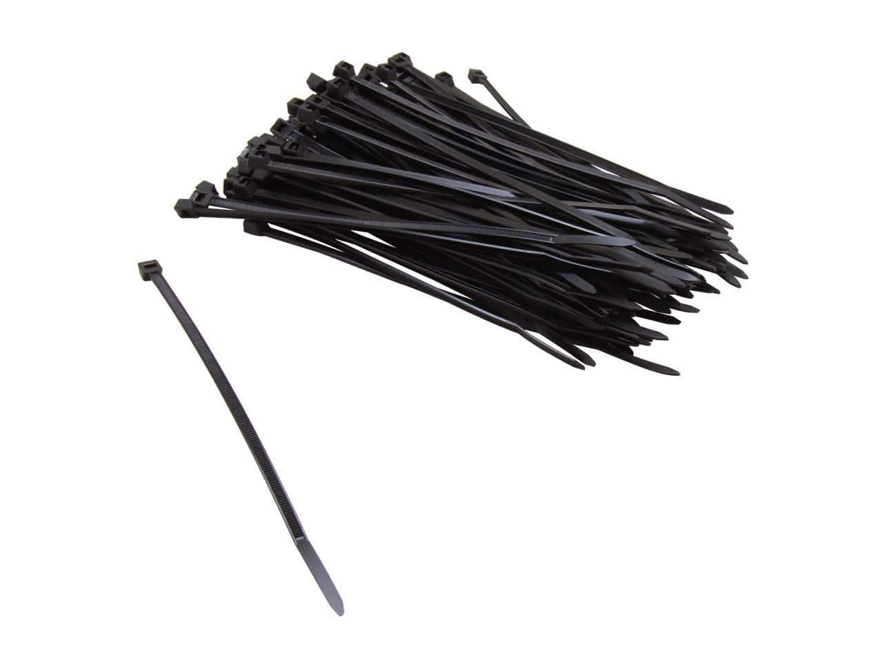 CT-6INT-BK Nippon Labs 6" Intermediate Cable Ties Black Color 100pcs/Bag