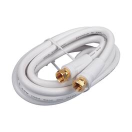RCA - 6-ft RG6 Coaxial Cable - White
