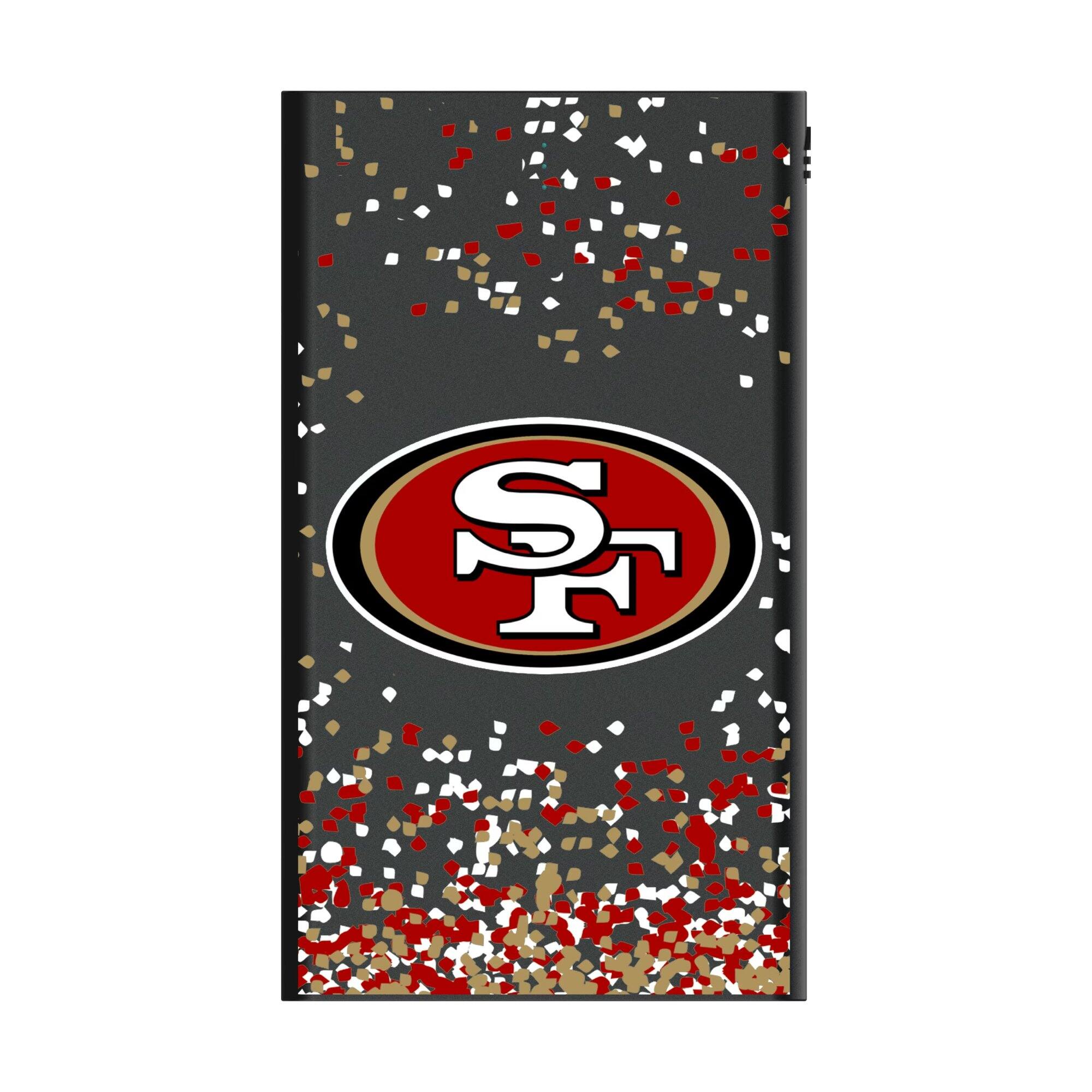 Alt View 1. Keyscaper - San Francisco 49ers 5000mAh Flat Powerbank - Black.
