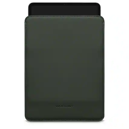 Front. Woolnut - Woolnut Coated PU Sleeve for 11-inch iPad Pro & Air - Green - Green.