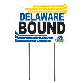 Jardine - Delaware Fightin' Blue Hens 18'' x 24'' Bound Yard Sign - White