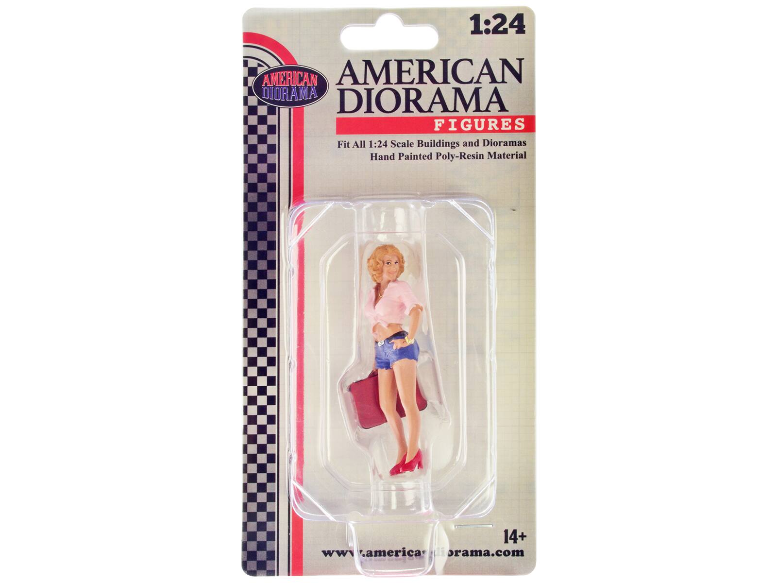 1:24 AMERICAN DIORAMA FIGURES  
Fit All 1:24 Scale Buildings and Dioramas  
Hand Painted Poly-Resin Material  
14+  
www.americadiorama.com