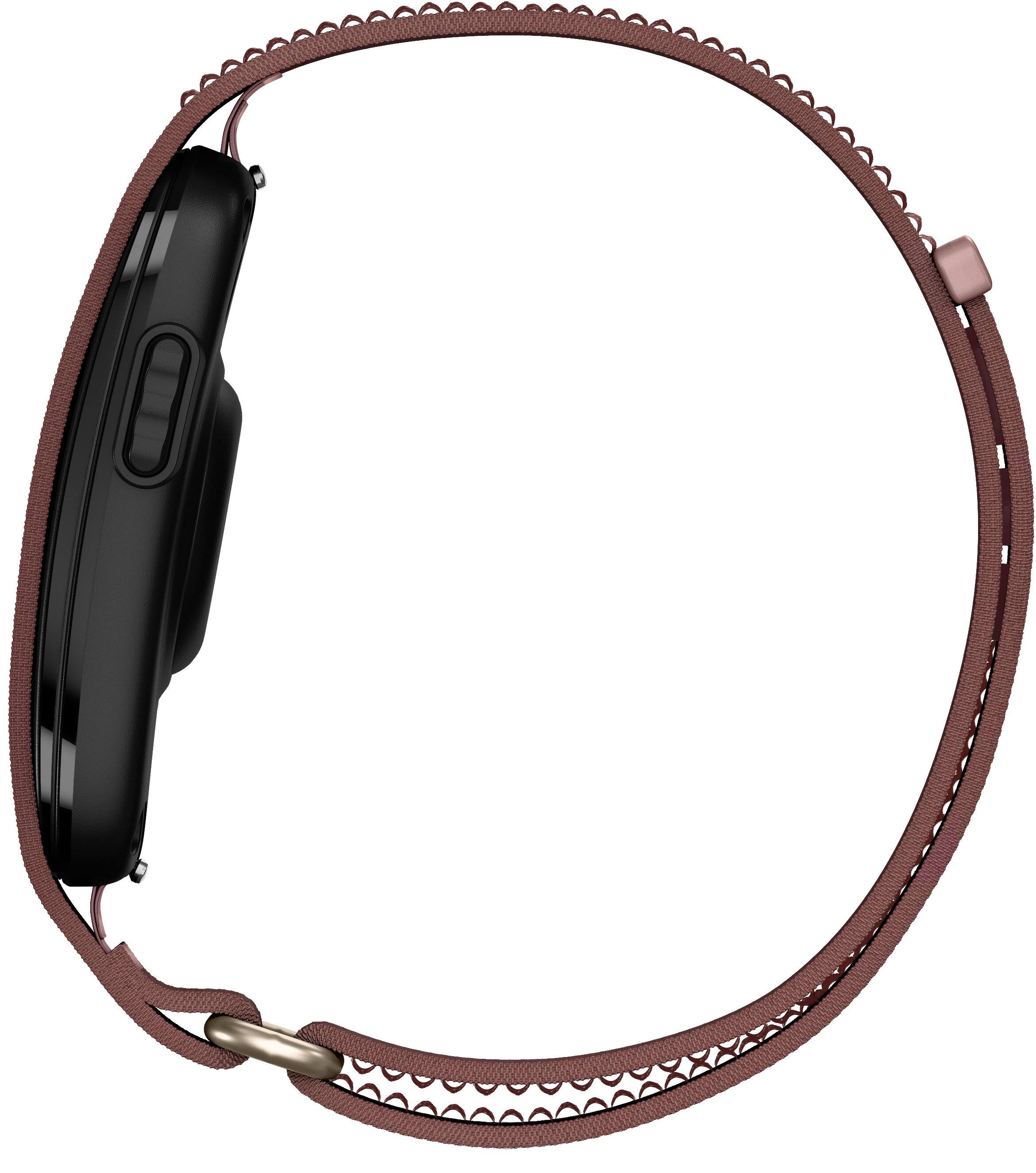 Alt View 8. Garmin - CIRQA Smart Band, Adjustable Mauve, S-M - Mauve.