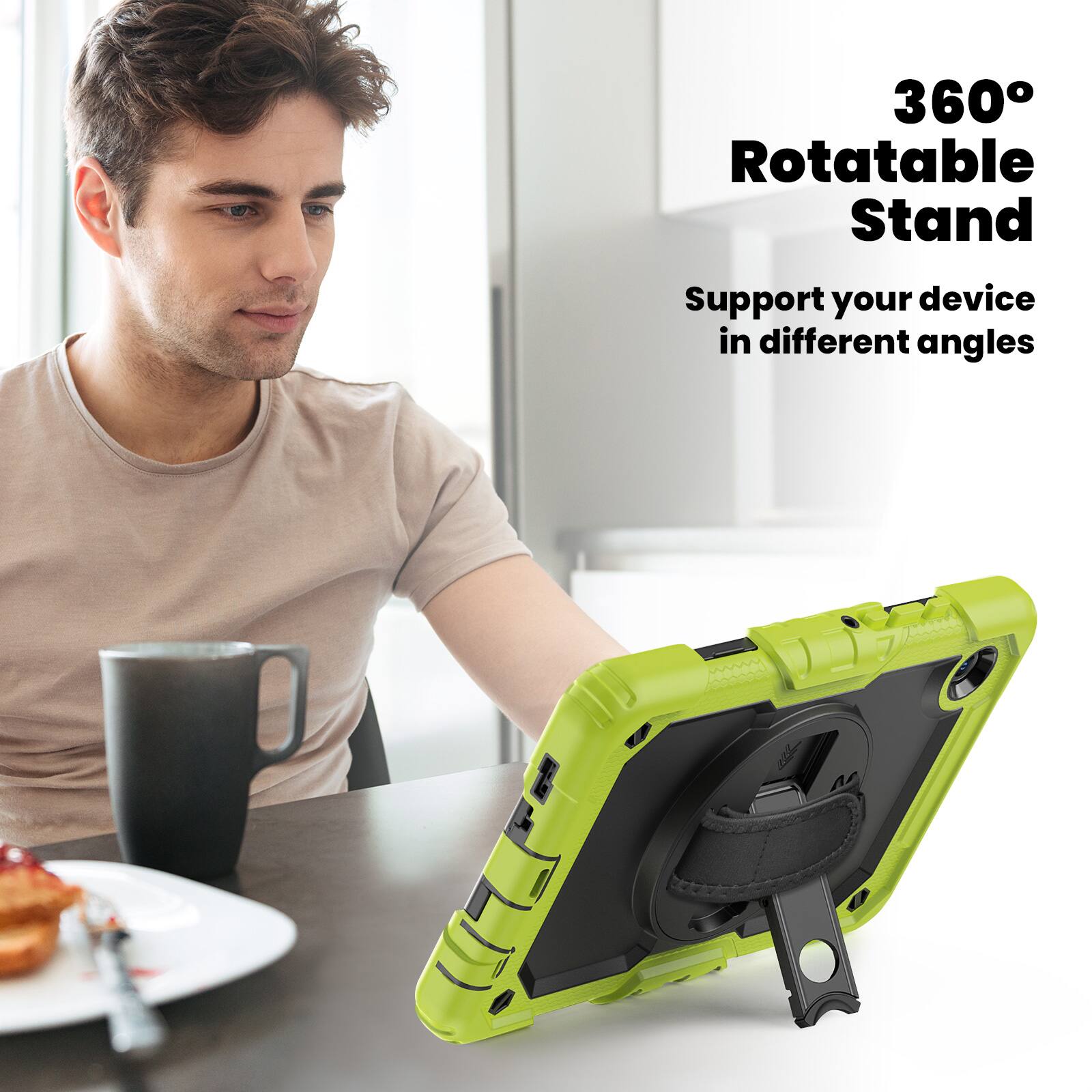 360° Rotatable Stand  
Support your device in different angles
