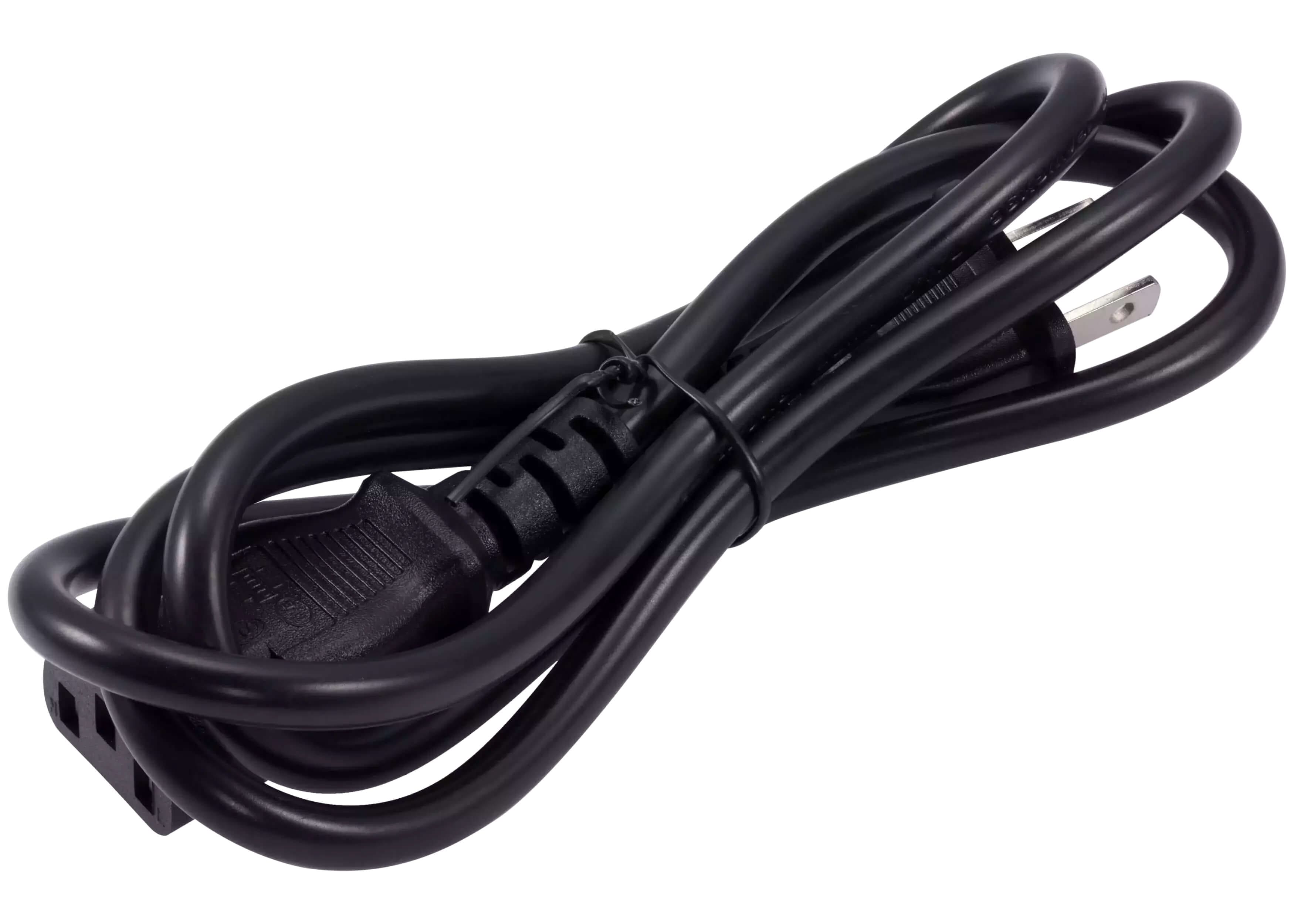 MobileSentrix - AC Power Cable Cord (C17) Compatible For Xbox One S & Xbox One X Consoles (US Version) - Black