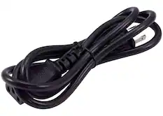 Front. MobileSentrix - AC Power Cable Cord (C17) Replacement Compatible For Xbox 360 Slim / Xbox 360 E / Xbox One S / Xbox One X Consoles (US) - Black.