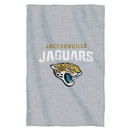 Northwest - Jacksonville Football Jaguars - Distressed Look - Sweatshirt Material Poly/Cotton Blanket Throw - Multi