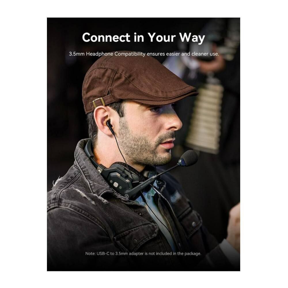 Connect in Your Way  
3.5mm Headphone Compatibility ensures easier and cleaner use.  
Note: USB-C to 3.5mm adapter is not included in the package.
