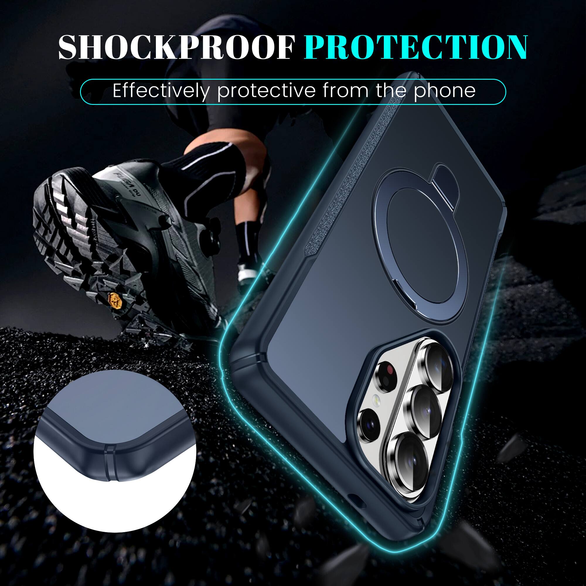 SHOCKPROOF PROTECTION  
Effectively protective from the phone