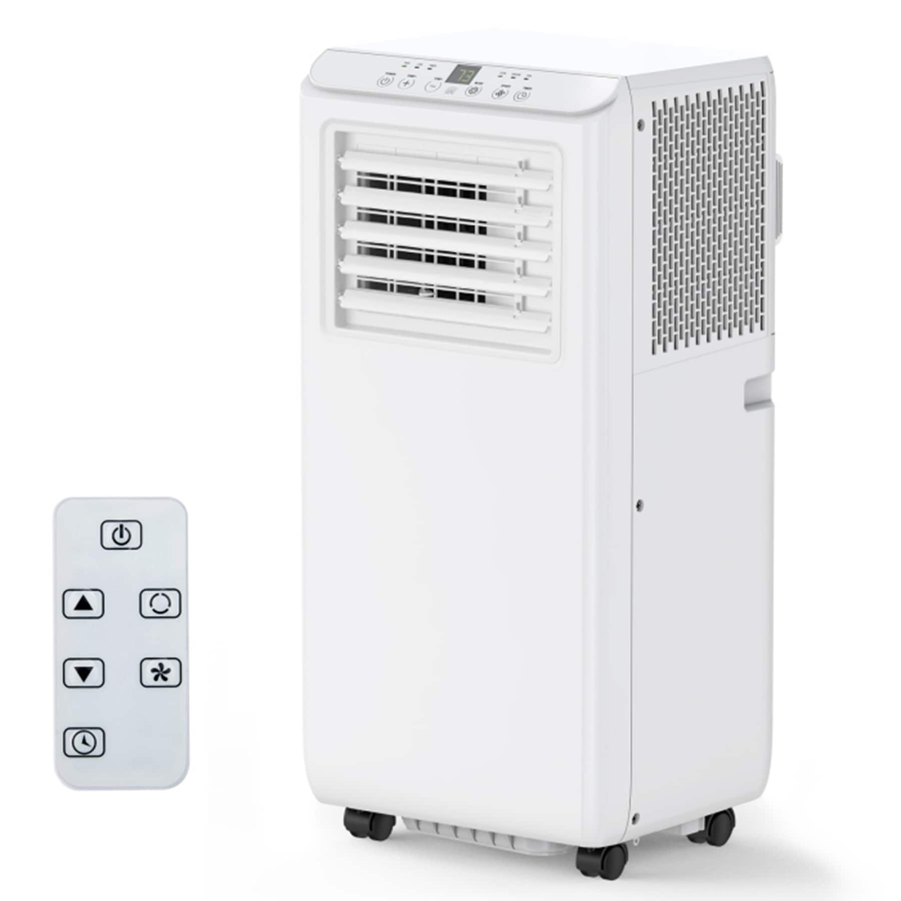 Acekool - Portable AC Unit 8000BTU ASHRAE 3-In-1 Portable Air Conditioner Cools Rooms up to 350 Sq.Ft - White