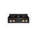 Front. ZLINE - 30 in. Wide 4 Burner Autograph Black Steel Classic Gas Cooktop DuoPro and Bronze Accents (PCRTBZ-30-CB) - Black Stainless Steel.