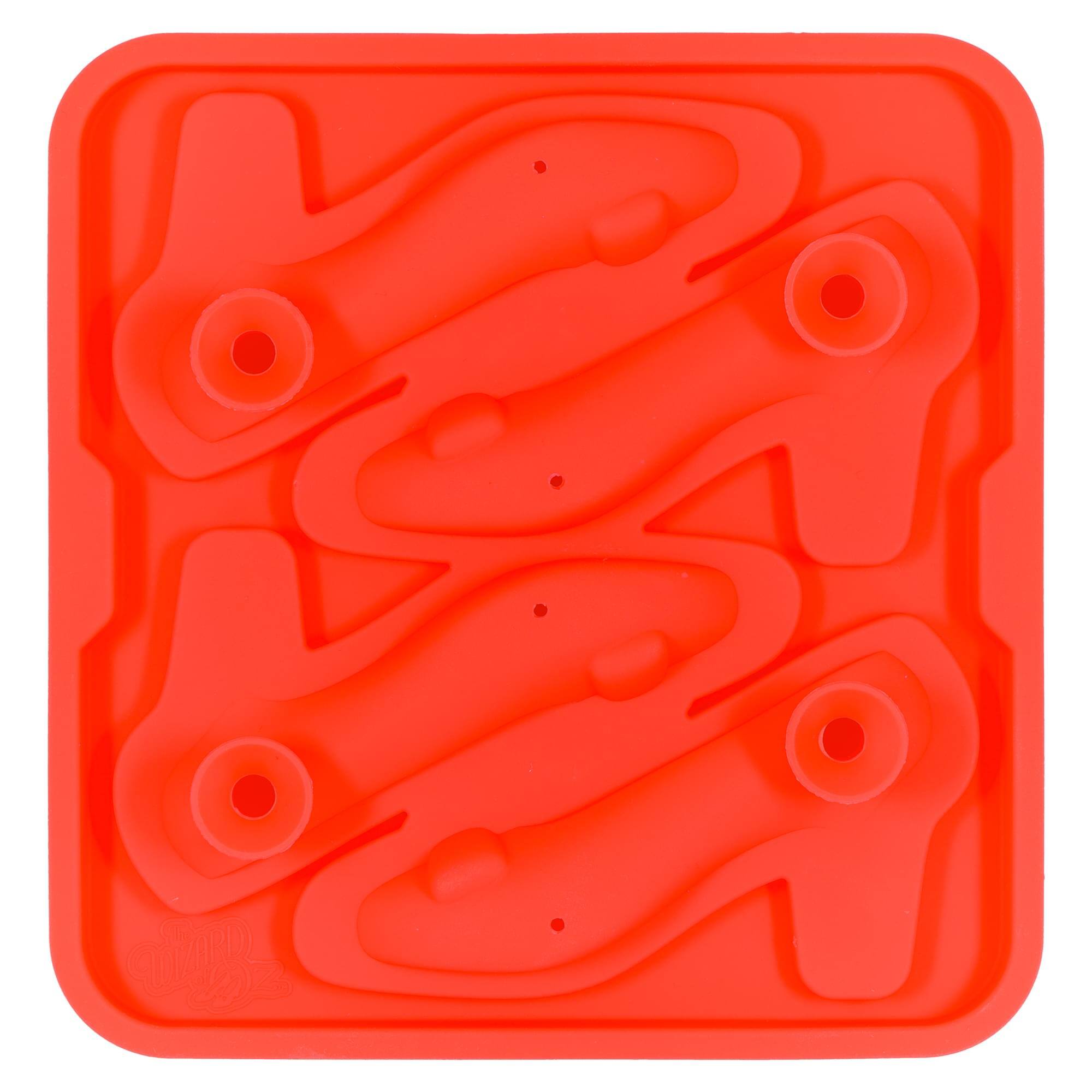 Alt View 1. ICUP - Wizard Of Oz Ruby Slippers Molded Silicone Ice Cube Tray | Makes 4 - Red.