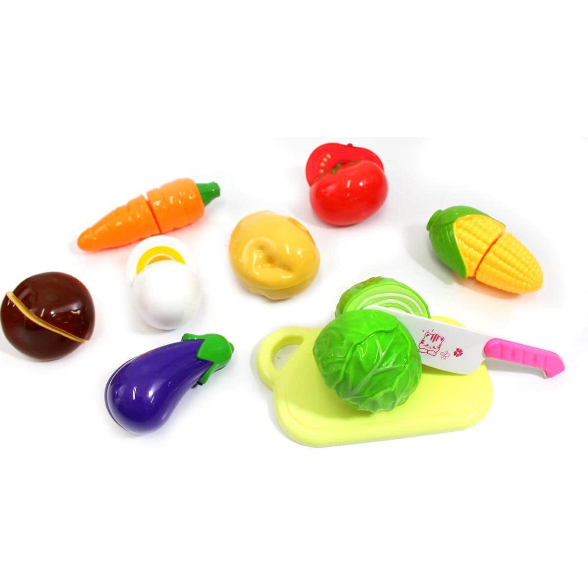 JuzToys - Pretend Kitchen Vegetables Cutting Toys – Pretend Play Food Toys Playset with Cutting Board, Educational Learning Toys - Multi price history on PriceWatchPro