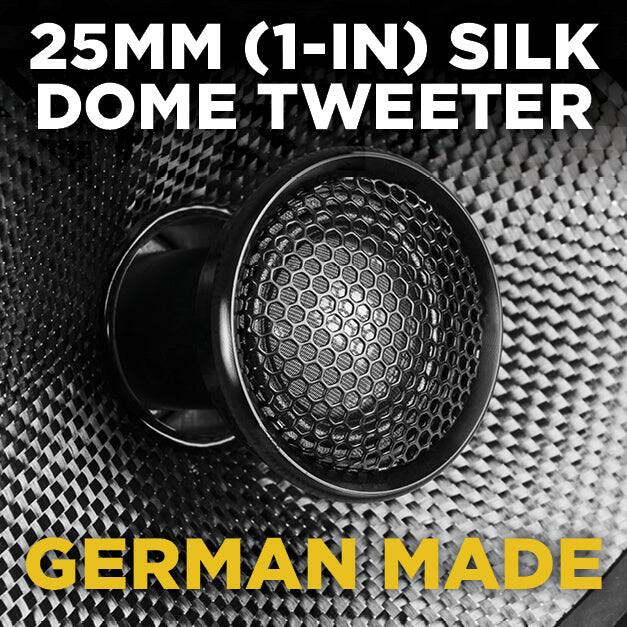 25MM (1-IN) SILK DOME TWEETER  
GERMAN MADE