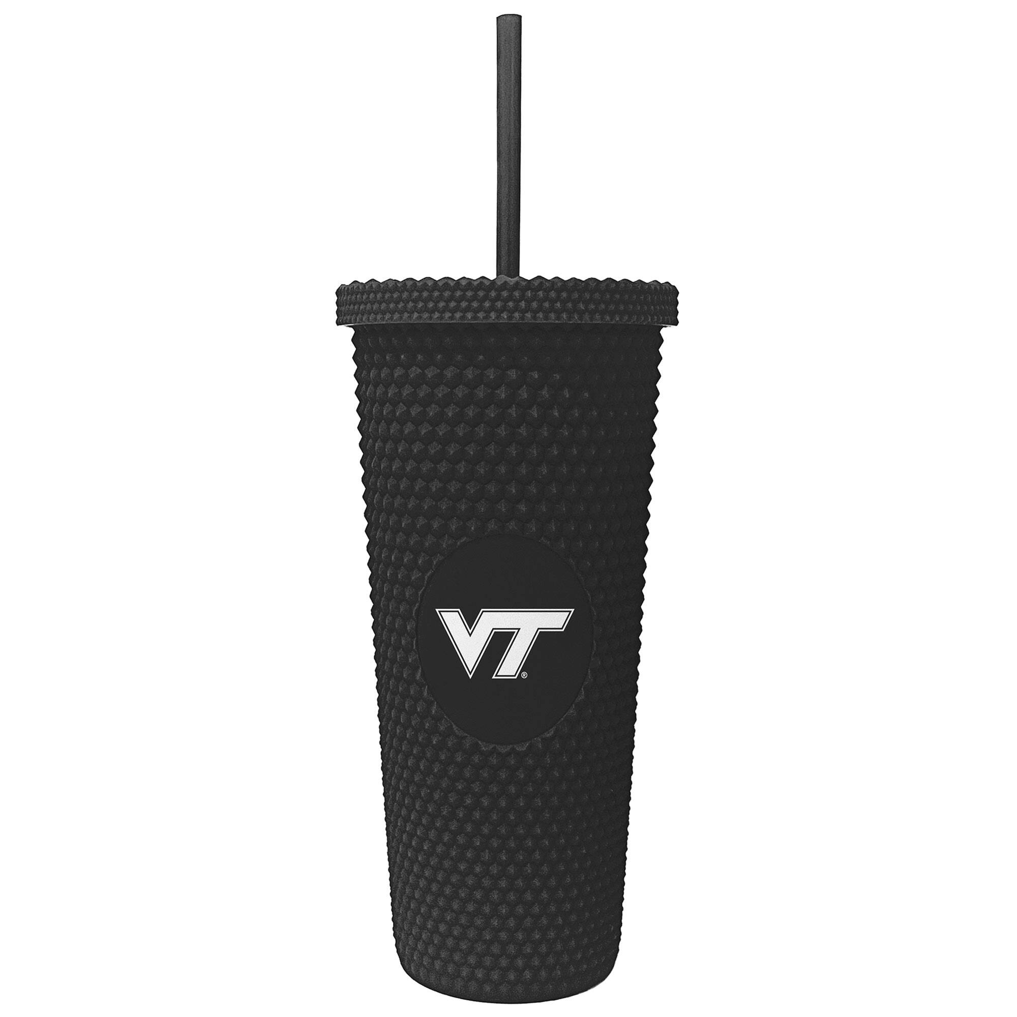 Front. Logo Brands - Virginia Tech Hokies 24oz. Logo Studded Tumbler - Multicolor.