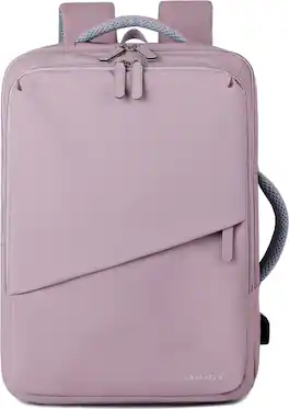 SaharaCase - Water Resistant Backpack with USB Charging port and fits up to 17.3" laptop - Desert Purple