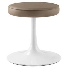 Modway - Lippa Vegan Leather Round Stool - Brown