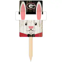 Fan Creations - Georgia Bulldogs 16" x 19" Easter Bunny Yard Stake - Multicolor