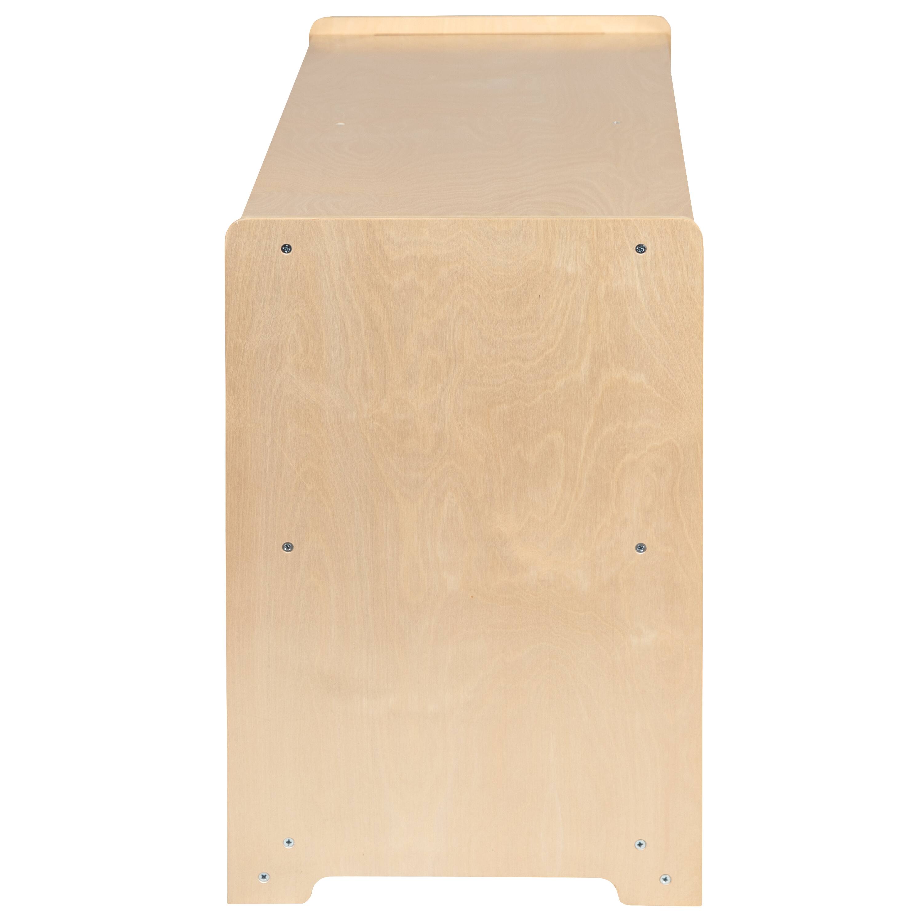 Alt View 7. Emma + Oliver - Wooden School Classroom Storage Cabinet/Cubby for Commercial or Home Use - Natural.