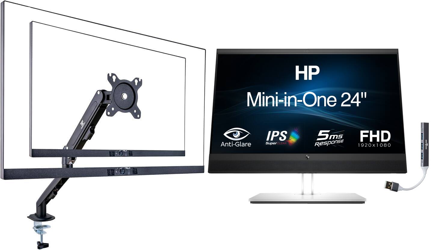 HP Mini-in-One 24" IPS Anti-Glare SuperCLEAR 5ms Response FHD 1920x1080