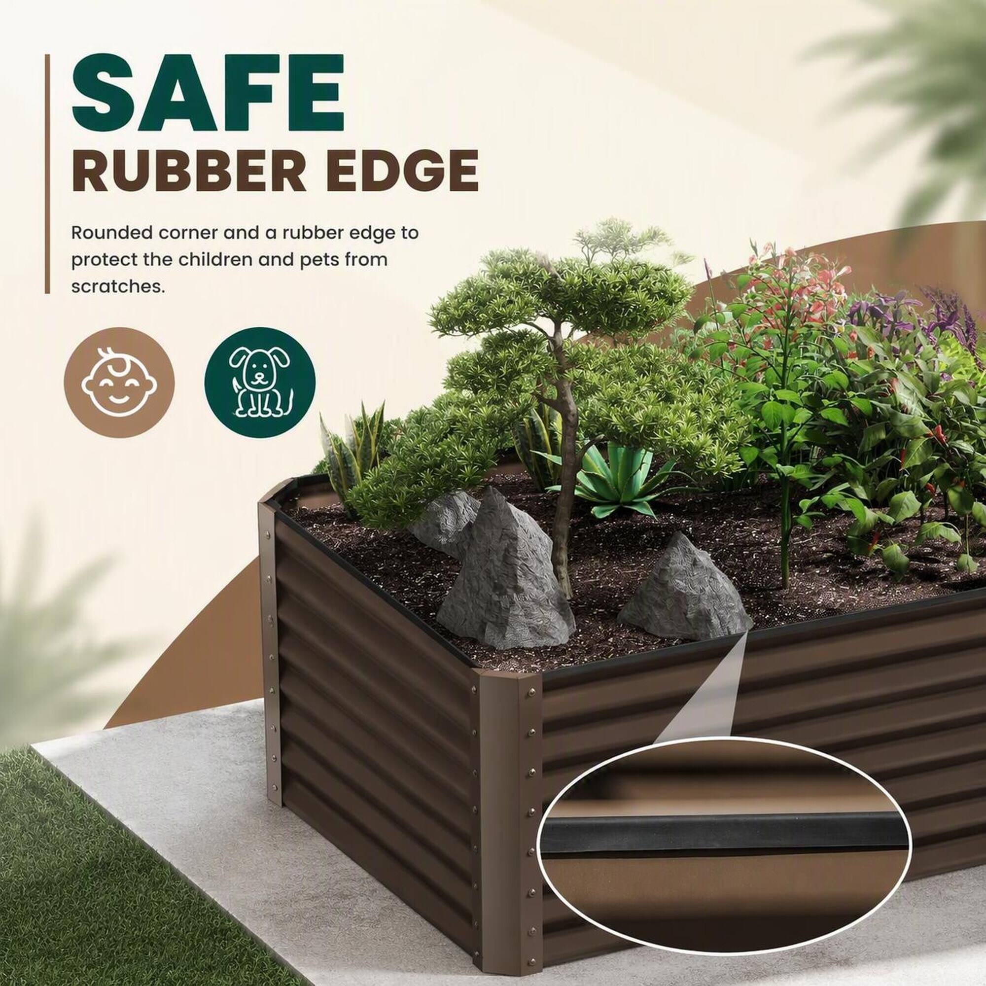 SAFE RUBBER EDGE

Rounded corner and a rubber edge to protect the children and pets from scratches.