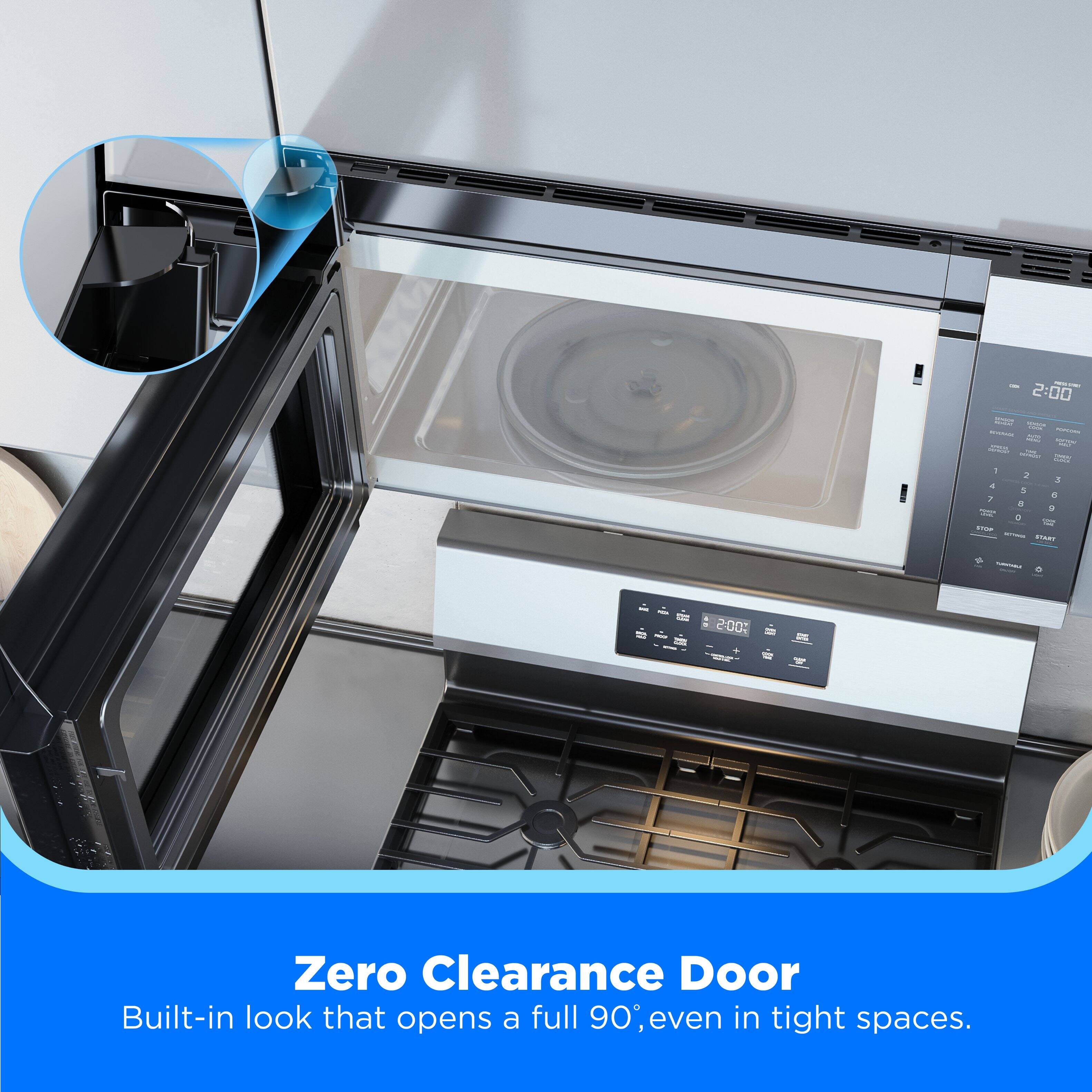 - 2:00 - + 1 - - - - I a . + . . S a N C.E - 200: W - Zero Clearance Door Built-in look that opens a full 90, even in tight spaces.