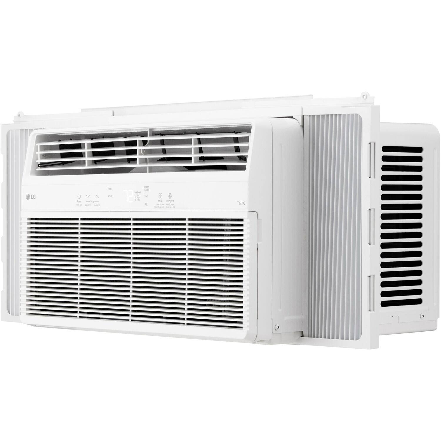 Alt View 11. LG - 350 Sq. Ft. 8,000 BTU Smart Window Air Conditioner - White.