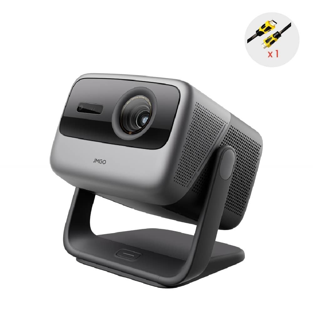 JmGO - N1S Ultimate Triple Laser 4K UHD Projector 3300 Lumens, 300" Auto Adjustment, Dolby Audio Blu-ray 3D Home Theater - Dark Gray