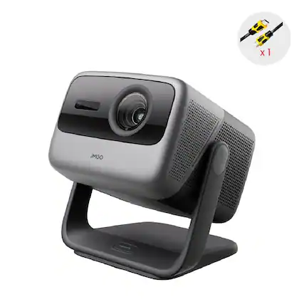 Front. JmGO - JMGO N1S Ultimate Triple Laser 4K UHD Projector 3300 Lumens, 300" Auto Adjustment, Dolby Audio Blu-ray 3D Home Theater - Dark Grey.