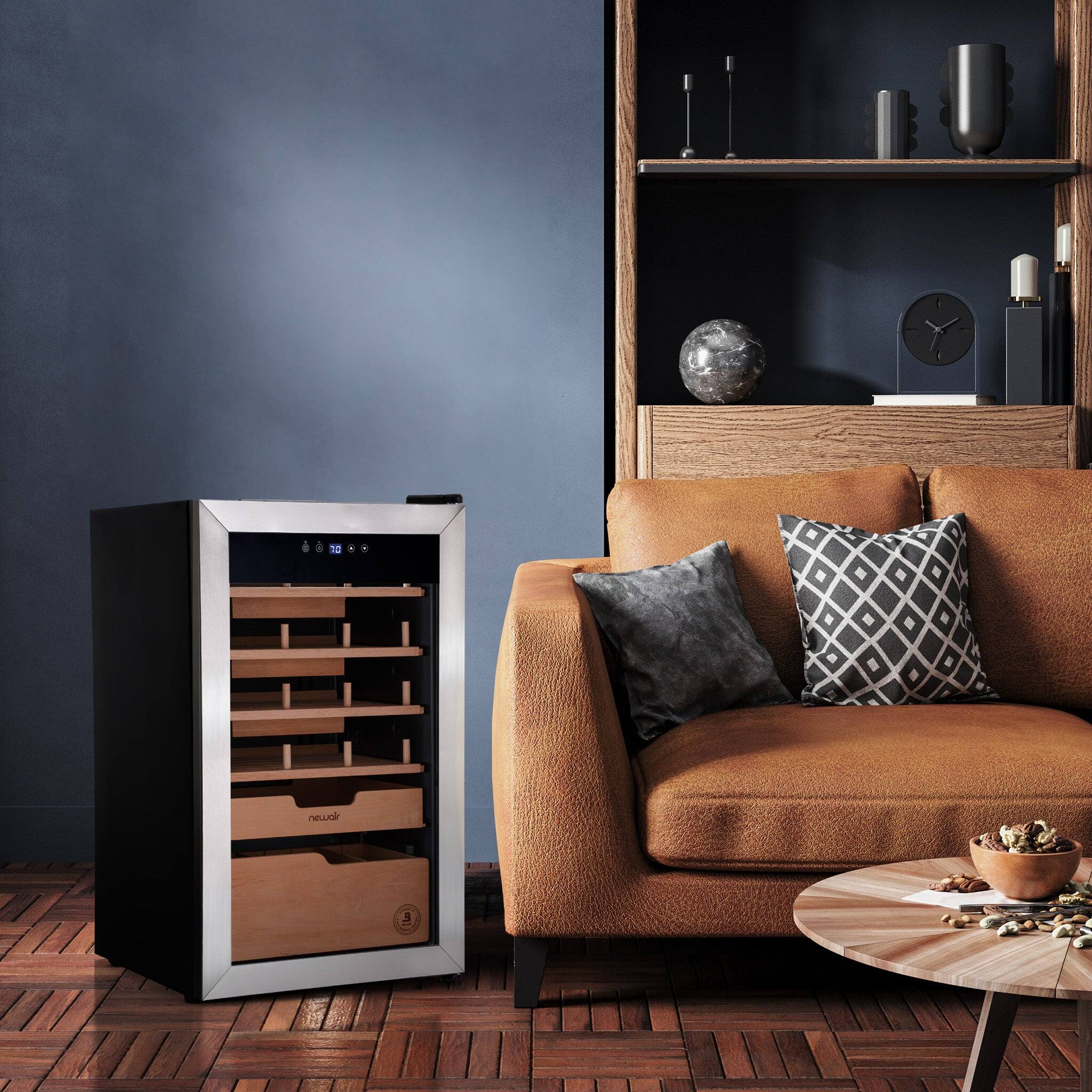 Alt View 10. NewAir - Boveda Electric Cigar Humidor - Black.