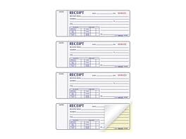 Rediform - 2-Part Carbonless Money Receipt Book, 2.75" x 7", 200/Pack - White/Yellow