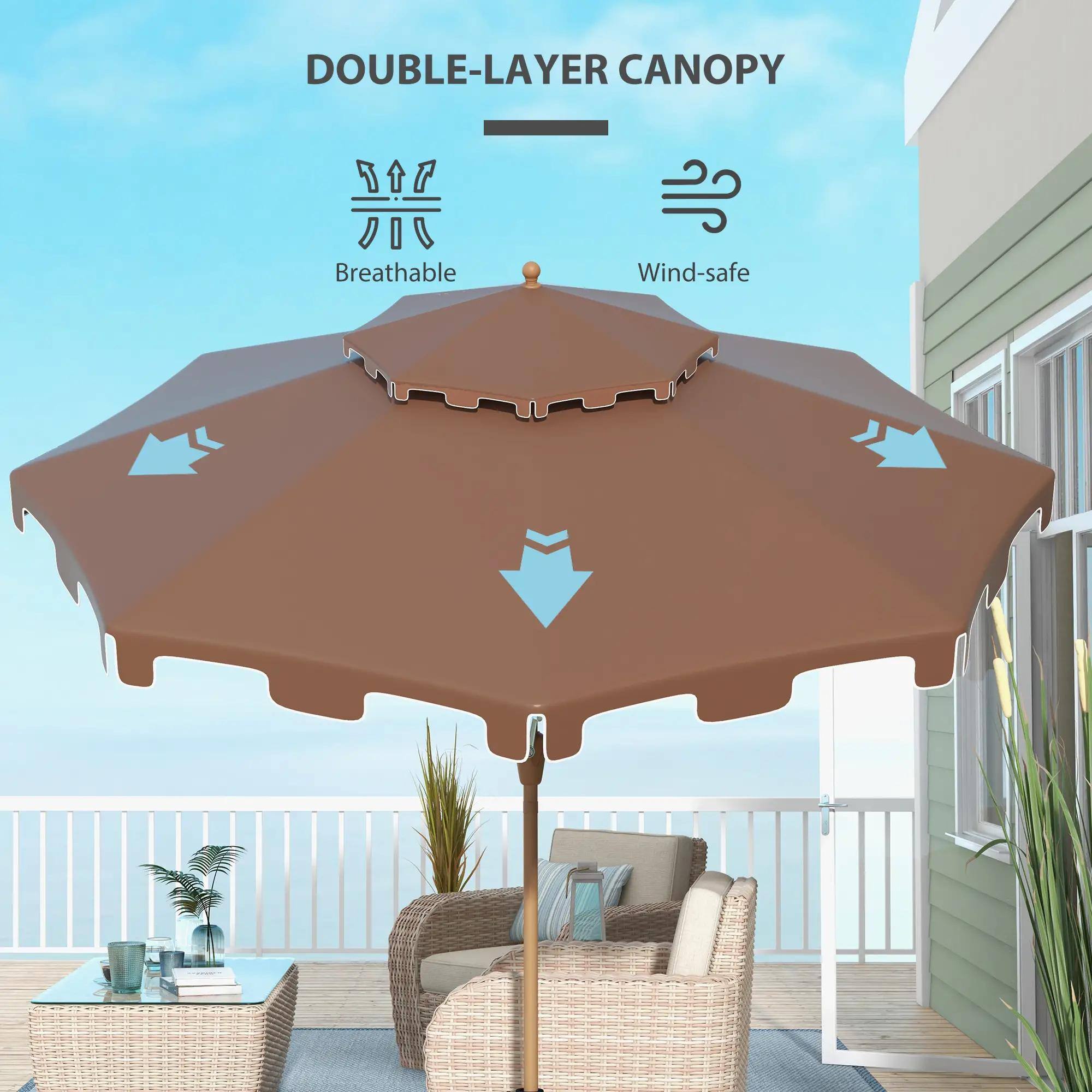 DOUBLE-LAYER CANOPY

Breathable

Wind-safe