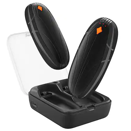 Front. Morfone - Rechargeable Hand Warmers (2-Pack) 14000mAh Wireless Charging Case 3-Level Heating Settings Portable Hand Warmer.