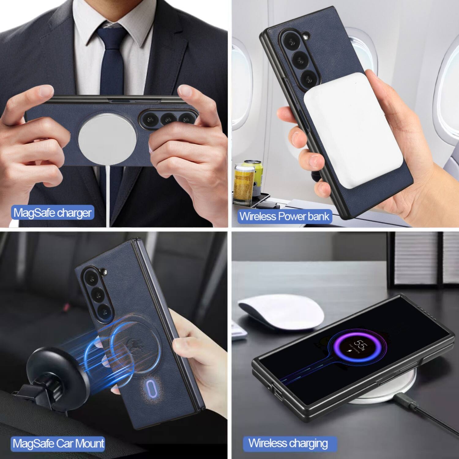 - MagSafe charger
- Wireless Power bank
- MagSafe Car Mount
- Wireless charging