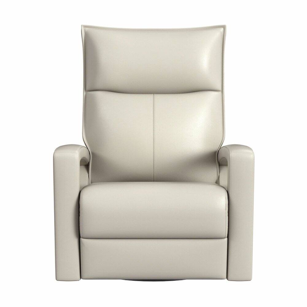 Front. Picket House Furnishings - Barnard P1 Recliner with Glider and Swivel in Del Mar Cream - Cream.