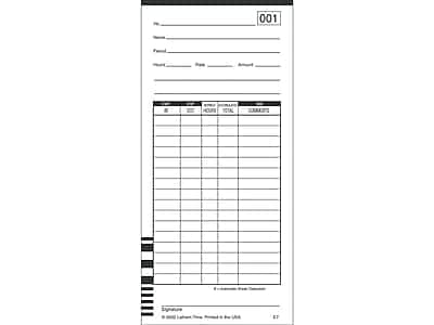 Lathem - Time Cards for 7000E and 7500E Time Clocks, 100/Pack (E7-100) - White price history on PriceWatchPro