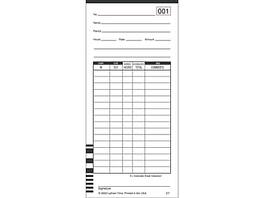 Lathem - Time Cards for 7000E and 7500E Time Clocks, 100/Pack (E7-100) - White