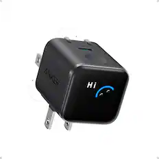 Front. Anker - Anker Smart Display Charger,Anker Nano 45W Fast Charging USB C Charger - Black.