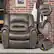 Angle. Bestier - Bestier Oversized Brown Vegan Leather Manual Power Recliner with Nailhead Trim and USB Port - Gray.