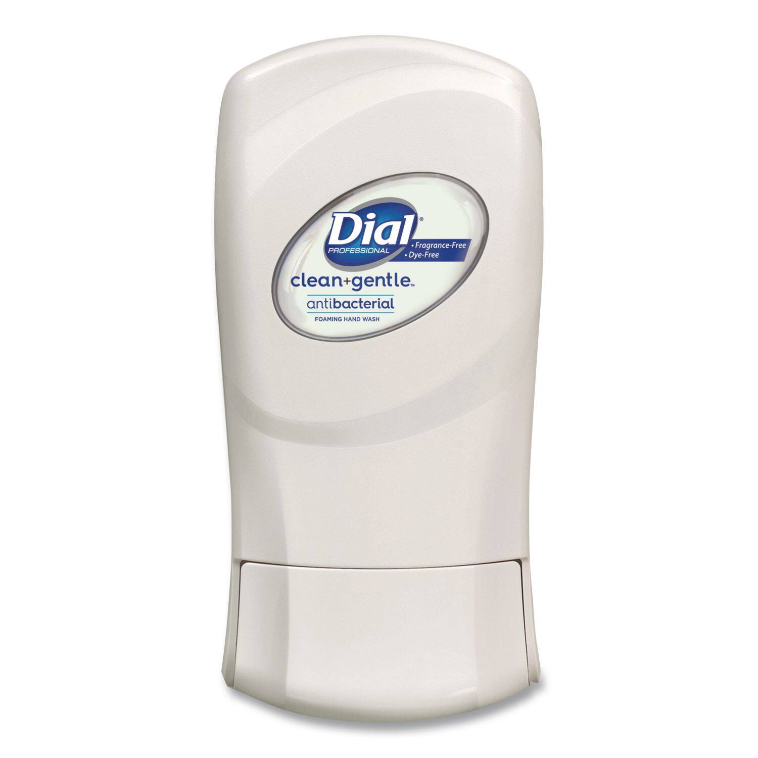 Dial  
PROFESSIONAL  
clean+gentle  
antibacterial  
FOAMING HAND WASH  
Fragrance-Free  
Dye-Free