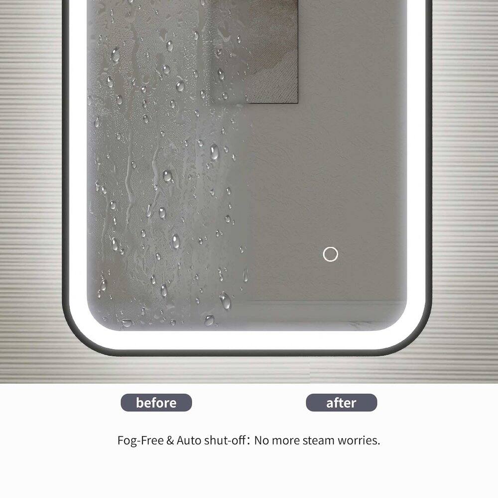 before after Fog-Free & Auto shut-off: No more steam worries.