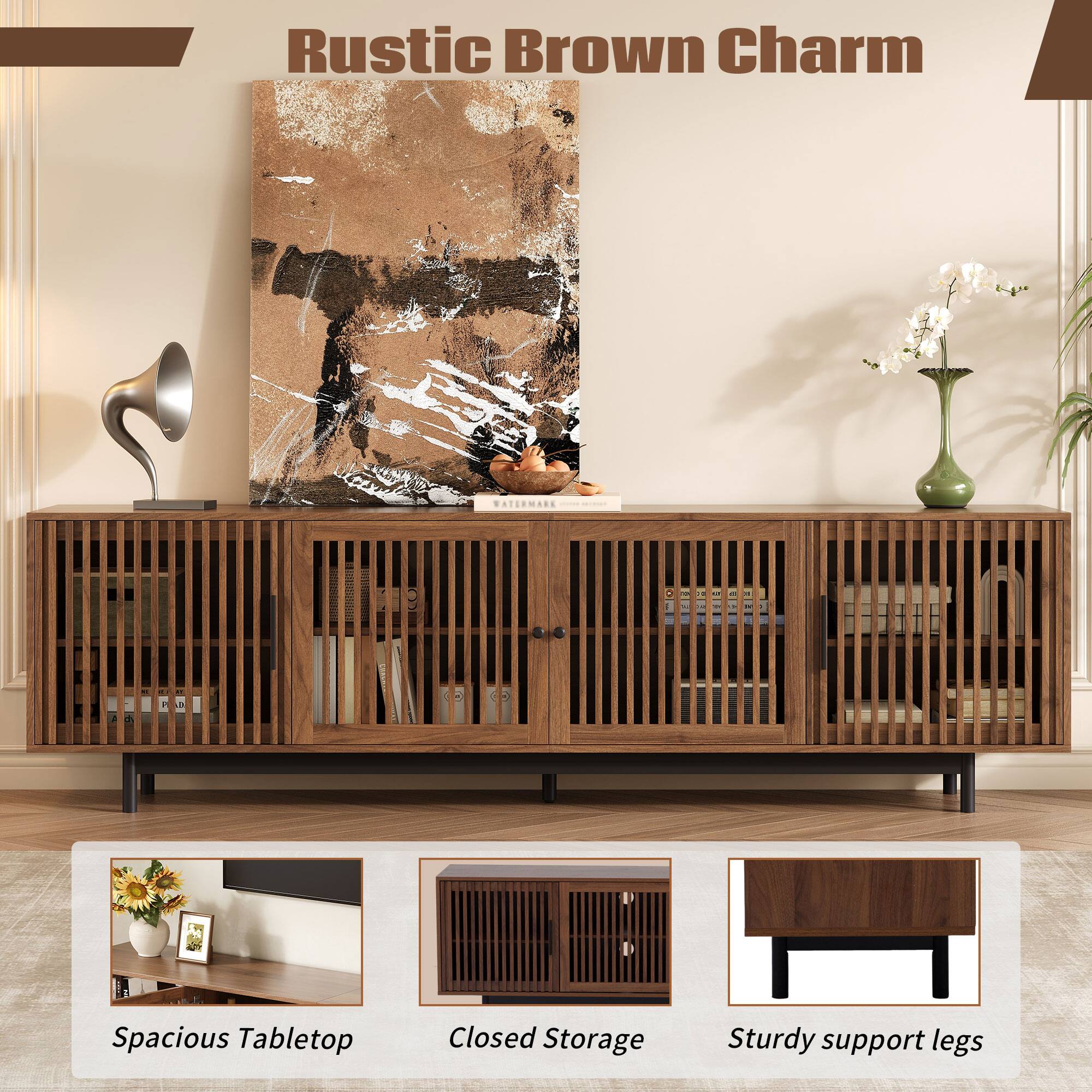 Rustic Brown Charm

- Spacious Tabletop
- Closed Storage
- Sturdy support legs