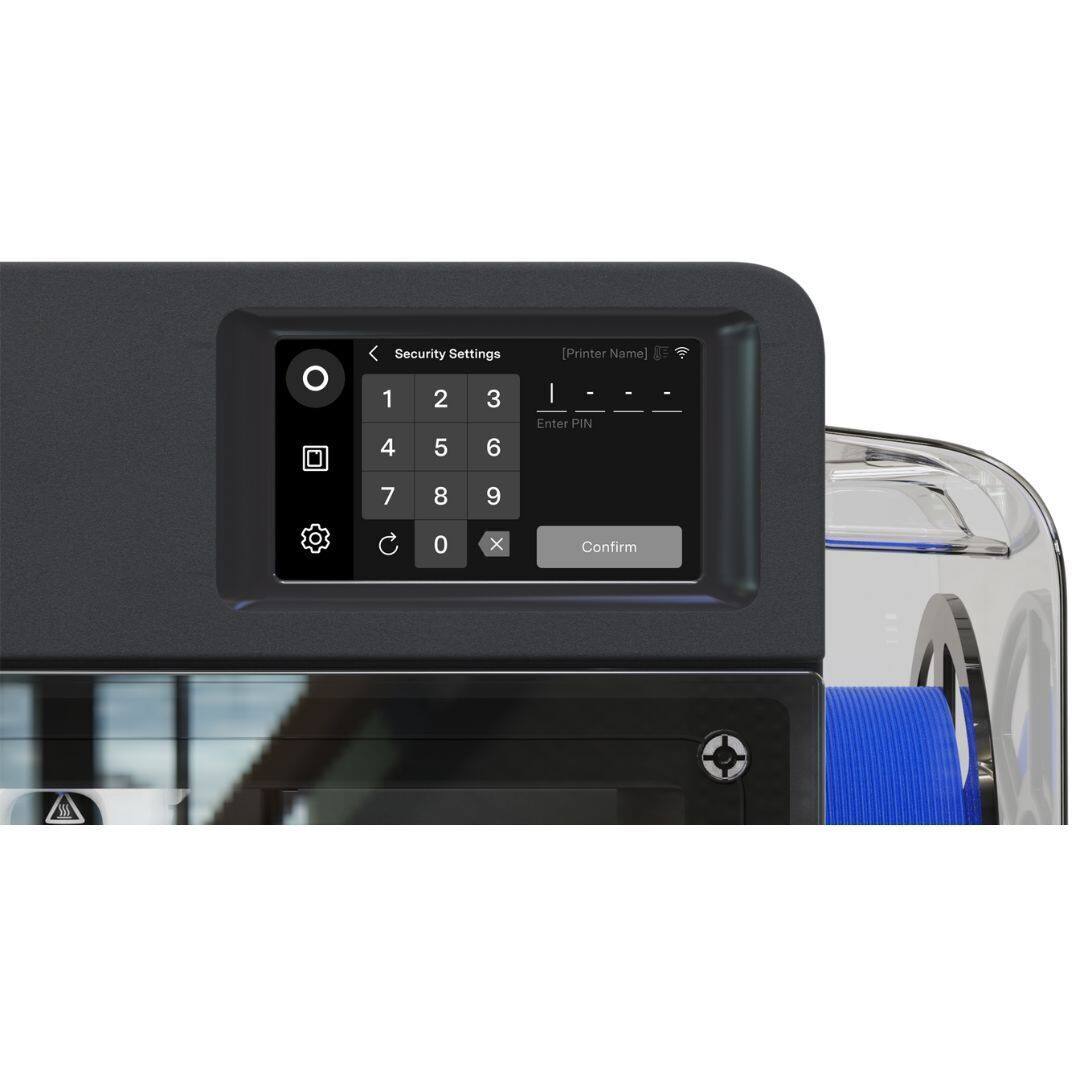 Security Settings [Printer Name]  
Enter PIN  
Confirm